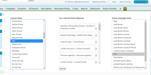 Lead360 - image of field mapping tool